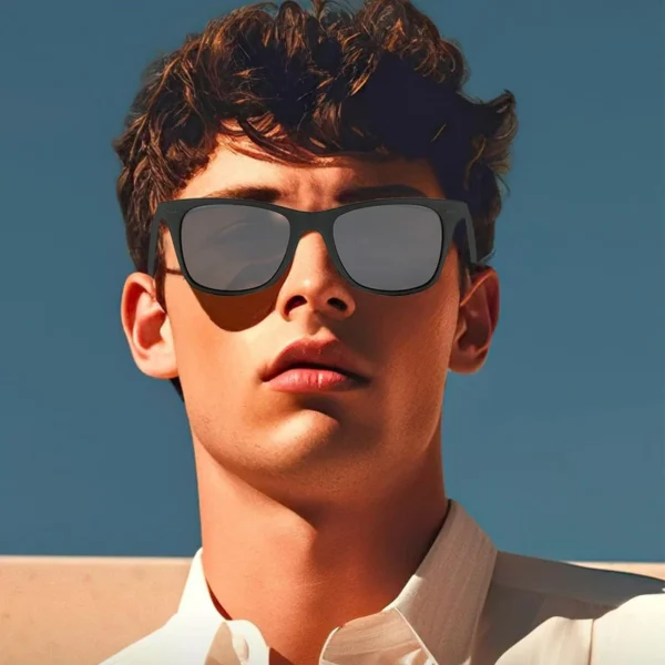 Óculos de sol quadrados da moda, óculos de sol polarizados clássicos, masculinos e femininos - Image 5